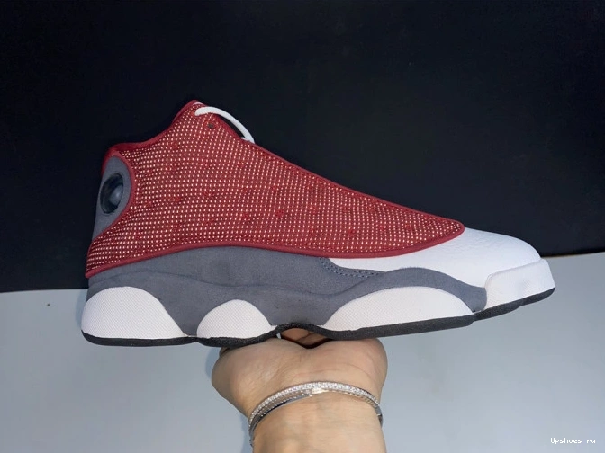 Air 414571-600 Flint 13 Grey Retro Red Jordan Gym 1017